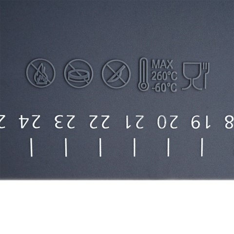 Stolnica do ciasta + wałek silikonowa duża gruba mata kuchenna 64X45cm 2-ele VILDE 279001