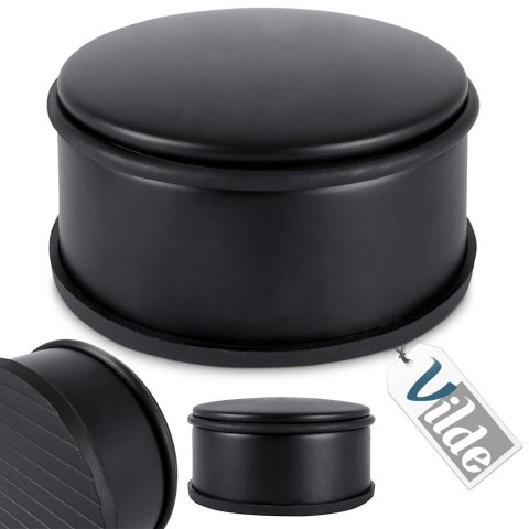 Stoper do drzwi metalowy czarny odbojnik odbój ogranicznik ciężki 11.5cm VILDE 568015