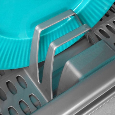 Suszarka do naczyń mała na naczynia stojąca plastikowa szara 40x29x8.5cm ORION 150695