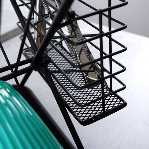 Suszarka do naczyń na naczynia stojąca czarna 45x32x25.5cm VILDE 150622