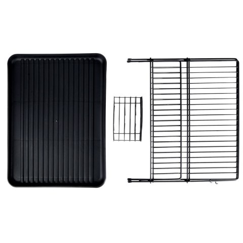 Suszarka do naczyń na naczynia stojąca czarna 45x32x25.5cm VILDE 150622