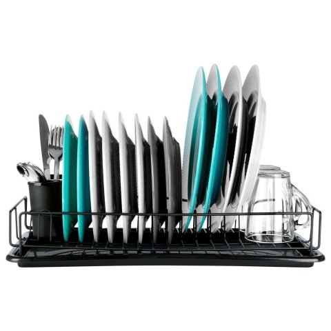 Suszarka do naczyń na naczynia stojąca czarna 50x24x9cm VILDE 150627