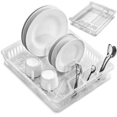 Suszarka do naczyń na naczynia stojąca plastikowa 46x37.5x8.5cm ORION 150672