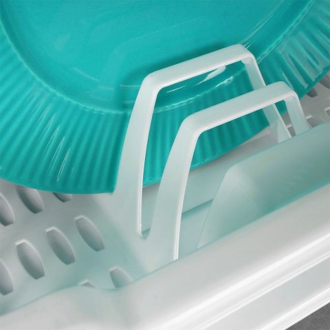 Suszarka do naczyń na naczynia stojąca plastikowa biała 46x37x8.5cm ORION 150696