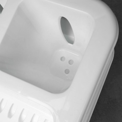 Suszarka do naczyń na naczynia stojąca plastikowa biała 46x37x8.5cm ORION 150696