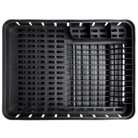 Suszarka do naczyń na naczynia stojąca plastikowa czarna 39.5x31x12cm VILDE 229061-C