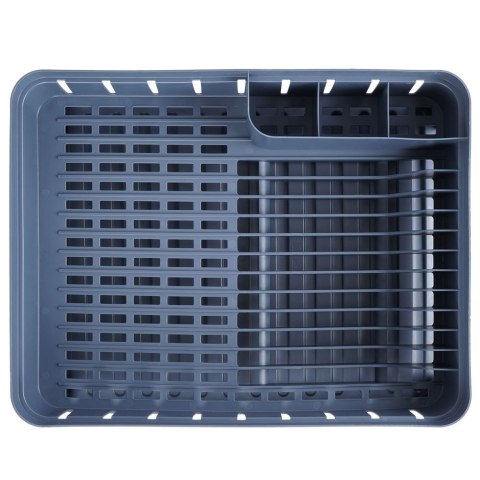 Suszarka do naczyń na naczynia stojąca plastikowa szara 39.5x31x12cm VILDE 229061-S