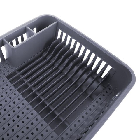 Suszarka do naczyń na naczynia stojąca plastikowa szara 43.5x32x12cm ORION 155210