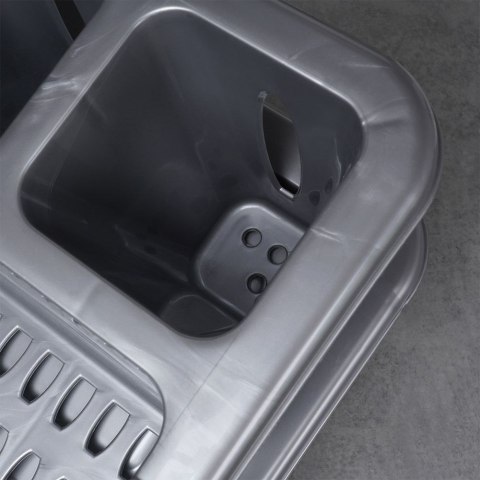 Suszarka do naczyń na naczynia stojąca plastikowa szara 46x37x8.5cm ORION 150697