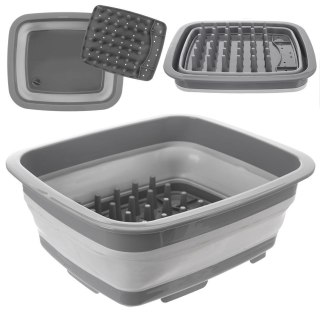 Suszarka do naczyń na naczynia stojąca składana silikonowa 37x31.5x14.5cm ORION 720809