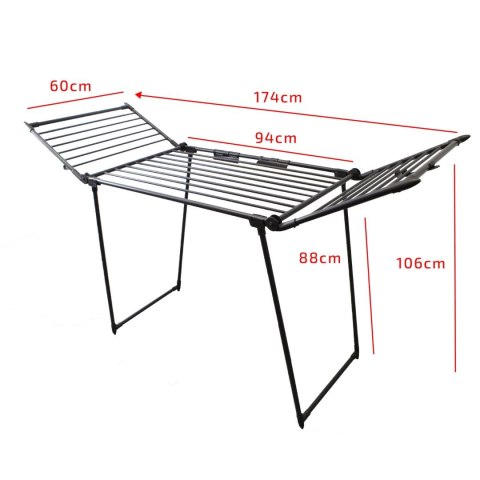 SUSZARKA DO PRANIA UBRAŃ I BIELIZNY BALKONOWA SKŁADANA 2 SKRZYDŁA 19MB BRUNBESTE BB-3901