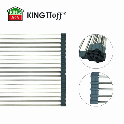 SUSZARKA OCIEKACZ KRATKA STALOWA NA ZLEWOZMYWAK 45 X 32CM KINGHOFF KH-1903