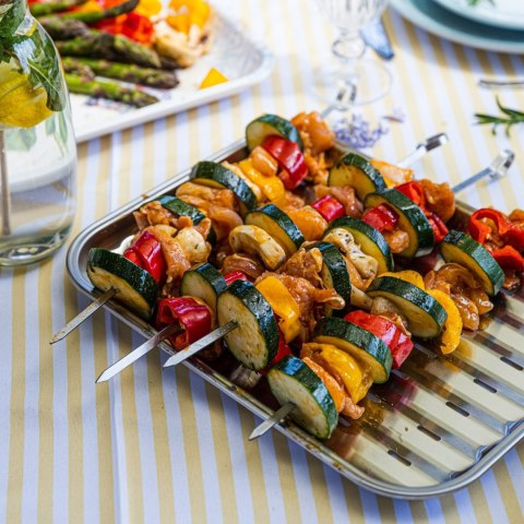 SZPIKULCE NA SZASZŁYKI, DO GRILLA, 4 SZT, 35,8CM, STAL NIERDZEWNA, KINGHOFF KH-1914