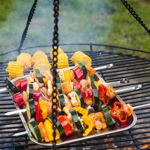 SZPIKULCE NA SZASZŁYKI, DO GRILLA, 4 SZT, 35,8CM, STAL NIERDZEWNA, KINGHOFF KH-1914