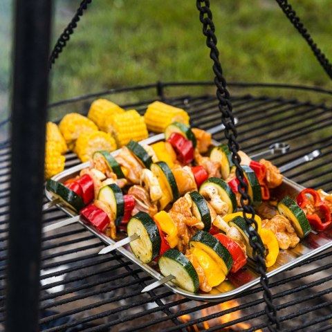 SZPIKULCE NA SZASZŁYKI, DO GRILLA, 4 SZT, 35,8CM, STAL NIERDZEWNA, KINGHOFF KH-1914