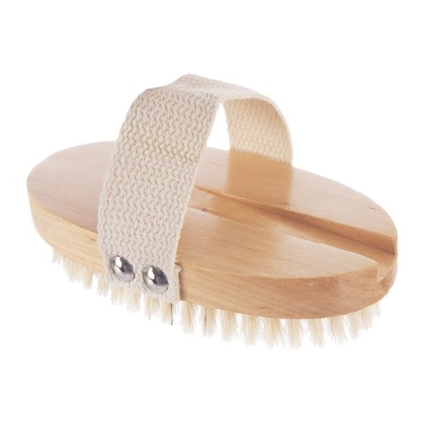Szczotka do masażu drewniana 2w1 na sucho i do kąpieli 42cm ORION 710494