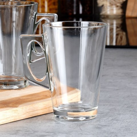 Szklanki do kawy latte macchiato 255ml 6 szt zestaw szklanek komplet VILDE 139614