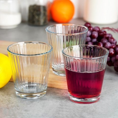 Szklanki do napojów 220ml 3 sztuki zestaw szklanek komplet EXCELLENT HOUSEWARE 139634