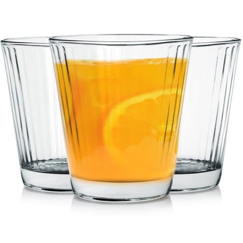 Szklanki do napojów 220ml 3 sztuki zestaw szklanek komplet EXCELLENT HOUSEWARE 139634
