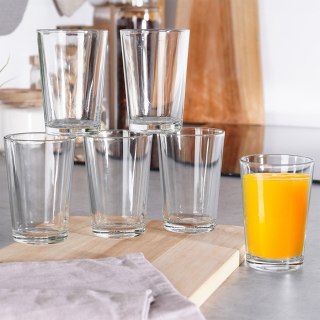 Szklanki do napojów zimnych wysokie 200ml 6 sztuk zestaw szklanek VILDE 139617