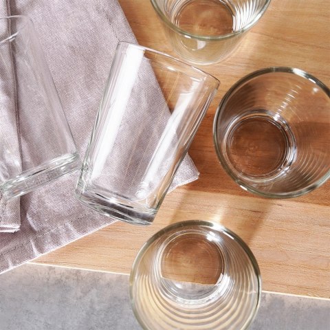 Szklanki do napojów zimnych wysokie 200ml 6 sztuk zestaw szklanek VILDE 139617