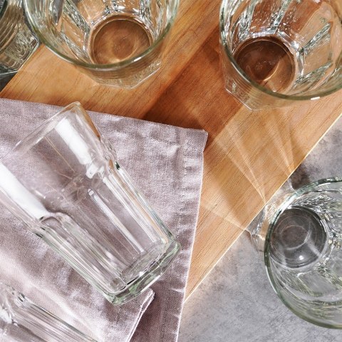 Szklanki do napojów zimnych wysokie 360ml 6 sztuk zestaw szklanek VILDE 139615