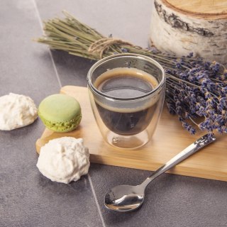 Szklanki termiczne z podwójną ścianką do kawy espresso 90ml 2 sztuki ORION 124377