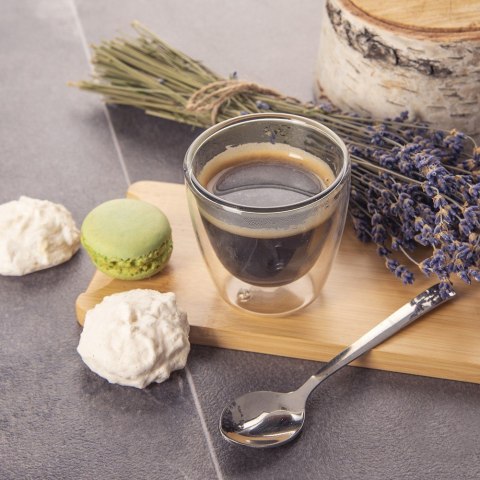 Szklanki termiczne z podwójną ścianką do kawy espresso 90ml 2 sztuki ORION 124377