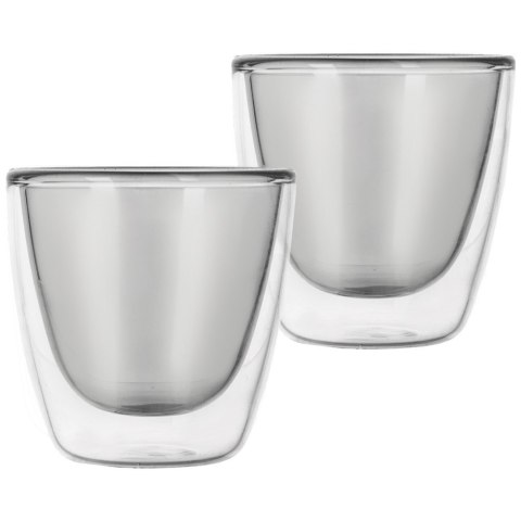 Szklanki termiczne z podwójną ścianką do kawy espresso 90ml 2 sztuki ORION 124377