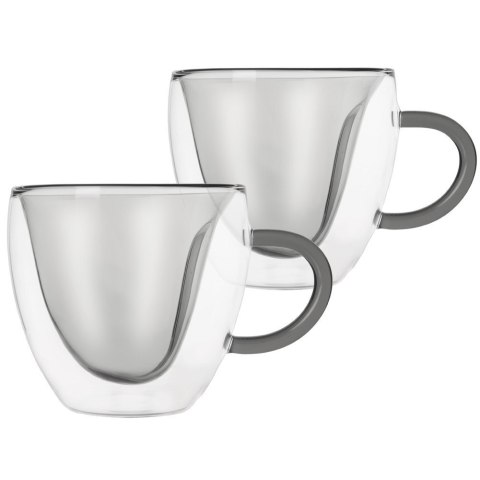 Szklanki termiczne z podwójną ścianką do kawy i herbaty 280ml 2-ele ORION 129491