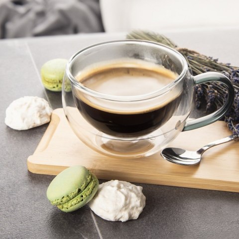 Szklanki termiczne z podwójną ścianką do kawy i herbaty 300ml 2-ele ORION 129492