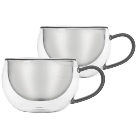 Szklanki termiczne z podwójną ścianką do kawy i herbaty 300ml 2-ele ORION 129492