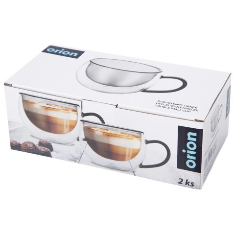Szklanki termiczne z podwójną ścianką do kawy i herbaty 300ml 2-ele ORION 129492