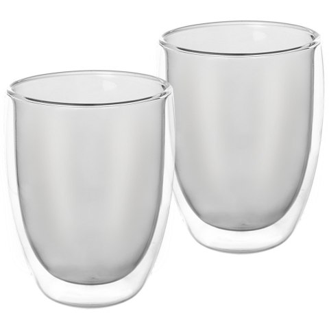 Szklanki termiczne z podwójną ścianką do kawy latte 370ml 2 sztuki ORION 124378