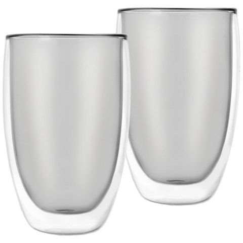 Szklanki termiczne z podwójną ścianką do kawy latte 460ml 2 sztuki ORION 124379