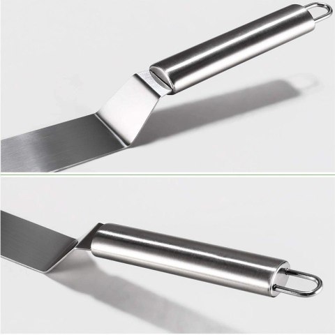 Szpatuła cukiernicza do krojenia serwowania ciasta tortu nóż metalowa 31CM BRUNBESTE BB-3073