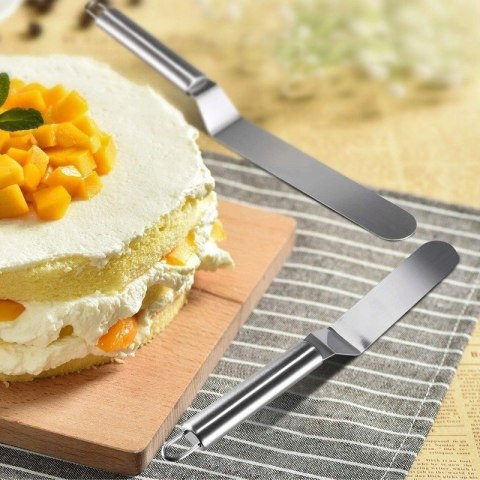 Szpatuła cukiernicza do krojenia serwowania ciasta tortu nóż metalowa 38CM BRUNBESTE BB-3071