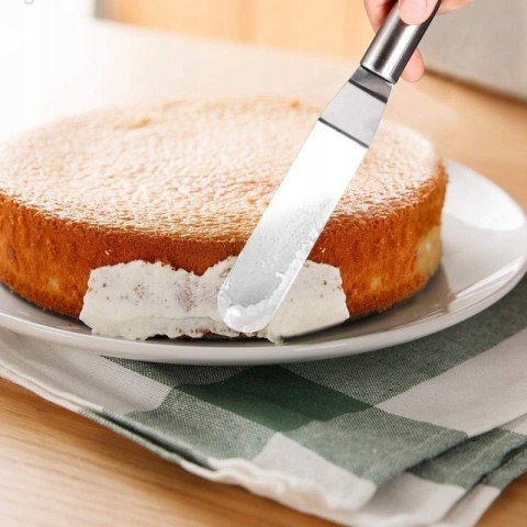 Szpatuła cukiernicza do krojenia serwowania ciasta tortu nóż metalowa 42CM BRUNBESTE BB-3069