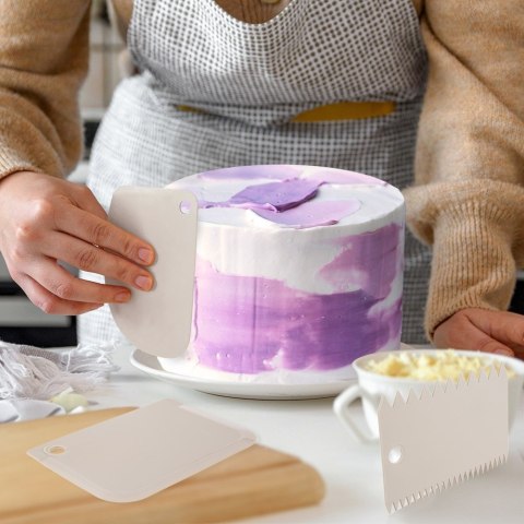 Szpatuła cukiernicza kuchenna nóż łopatka gładka ząbkowana 3-ele ORION 142843