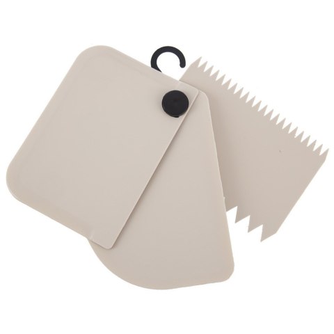 Szpatuła cukiernicza kuchenna nóż łopatka gładka ząbkowana 3-ele ORION 142843