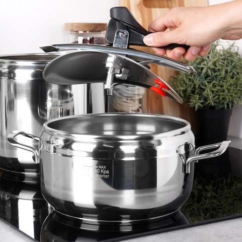 Szybkowar garnek ciśnieniowy na gaz zestaw szybkowarów 4 + 7L PROFI ORION 111740