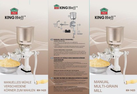 ŚRUTOWNIK STOŁOWY 1.5L MŁYNEK ŻELIWNY DO ZBOŻA KiNGHOFF KH-1425