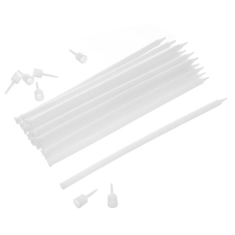 Świeczki z wosku do tortu na tort białe długie 14.5cm zestaw 12 sztuk ORION 822261