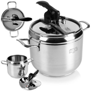 Szybkowar stalowy na gaz indukcja garnek ciśnieniowy PROFI 5L ORION 111732