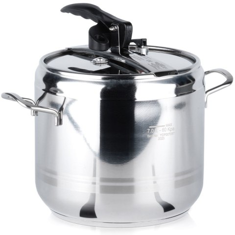 Szybkowar stalowy na gaz indukcja garnek ciśnieniowy PROFI 7L ORION 111733