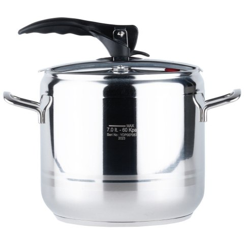 Szybkowar stalowy na gaz indukcja garnek ciśnieniowy PROFI 7L ORION 111733