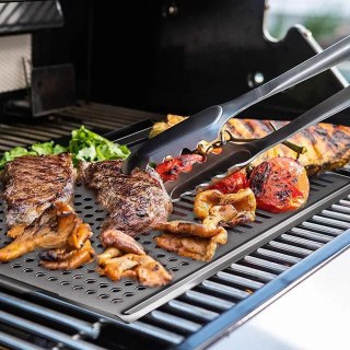 TACA DO GRILLOWANIA GRILLOWA ZE STALI NIERDZEWNEJ 40X29CM RUSZT MAESTRO MR-1005