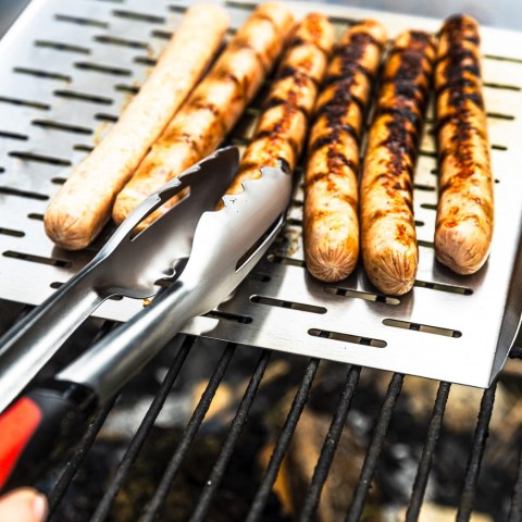 TACKA DO GRILLOWANIA, GŁĘBOKA, 37X31X4.6CM, STAL NIERDZEWNA, KINGHOFF KH-1917