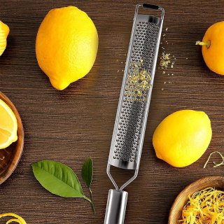 TARKA KUCHENNA DO WARZYW SERA CZEKOLADY OWOCÓW STALOWA PŁASKA 38CM ORION 144803