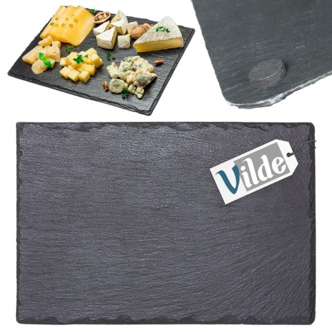 Taca do serwowania kamienna łupek prostokątna 30x20cm VILDE 139611